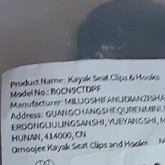 Kayak Seat Clips & Hooks - Picture 2 of 2